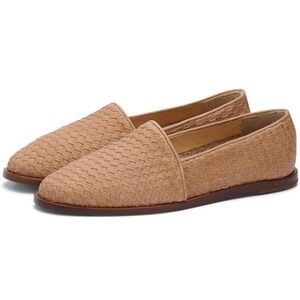 Nisolo Mara Braided Woven Slip-on Casual Loafer Almond Round Toe SZ 9